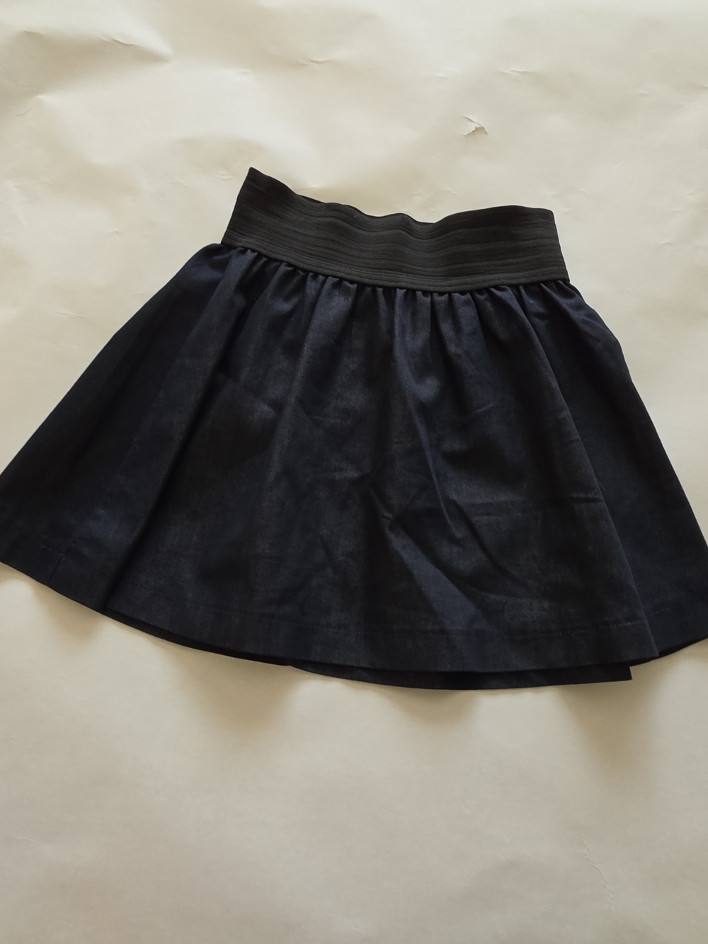 Classic Black A-Line Skirt with Elastic Waistband